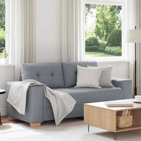 Sofá Loveseat gris claro 140 cm de tela by , Sofas - Ref: Foro24-4105078, Price: 223,25 €, Discount: %