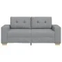 Sofá Loveseat gris claro 140 cm de tela by , Sofas - Ref: Foro24-4105078, Price: 223,25 €, Discount: %