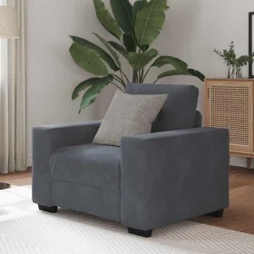 Sillón de terciopelo gris oscuro 60 cm by , Sofas - Ref: Foro24-4105099, Price: 172,16 €, Discount: %