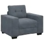 Sillón de terciopelo gris oscuro 60 cm de , Sofás - Ref: Foro24-4105099, Precio: 174,00 €, Descuento: %