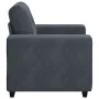 Sillón de terciopelo gris oscuro 60 cm de , Sofás - Ref: Foro24-4105099, Precio: 174,00 €, Descuento: %