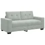 Sofá Loveseat gris claro 140 cm terciopelo by , Sofas - Ref: Foro24-4105122, Price: 221,71 €, Discount: %