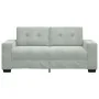 Sofá Loveseat gris claro 140 cm terciopelo by , Sofas - Ref: Foro24-4105122, Price: 221,71 €, Discount: %