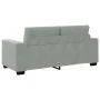 Sofá Loveseat gris claro 140 cm terciopelo by , Sofas - Ref: Foro24-4105122, Price: 221,71 €, Discount: %