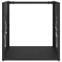 Leñero negro 40x40x40 cm Acero laminado en frío by , Firewood bags and holders - Ref: Foro24-864243, Price: 47,80 €, Discount: %