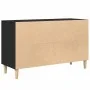 Aparador de madera de roble negro 100x36x60 cm von , Sideboards - Ref: Foro24-862094, Preis: 106,59 €, Rabatt: %