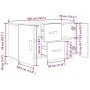 Aparador de madera de roble negro 100x36x60 cm von , Sideboards - Ref: Foro24-862094, Preis: 106,59 €, Rabatt: %
