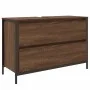 Mueble de baño con lavabo y cajones roble marrón 90x34,5x60 cm de , Tocadores de baño - Ref: Foro24-861881, Precio: 79,05 €, ...