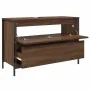 Mueble de baño con lavabo y cajones roble marrón 90x34,5x60 cm de , Tocadores de baño - Ref: Foro24-861881, Precio: 79,05 €, ...