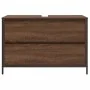 Mueble de baño con lavabo y cajones roble marrón 90x34,5x60 cm de , Tocadores de baño - Ref: Foro24-861881, Precio: 79,05 €, ...
