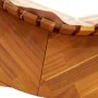 Tumbona mecedora con cojín de madera maciza de acacia de , Tumbonas - Ref: Foro24-4103884, Precio: 138,01 €, Descuento: %