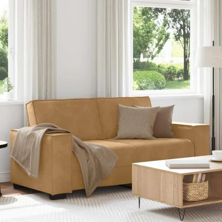 Sofá de 2 plazas terciopelo marrón 140 cm von , Sofas - Ref: Foro24-4105027, Preis: 214,84 €, Rabatt: %