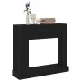 VidaXL Marco para chimenea madera ingeniería roble negro 100x30x87,5cm von , Zubehör für Holzöfen und Kamine - Ref: Foro24-86...