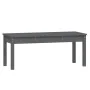 Banco de jardín madera maciza de pino gris 109x44x45 cm de vidaXL, Bancos de jardín - Ref: Foro24-824006, Precio: 67,75 €, De...