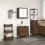 Set de muebles baño 2 pzas madera contrachapada marrón roble by , Bathroom furniture - Ref: Foro24-3328368, Price: 124,93 €, ...