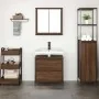 Set de muebles baño 2 pzas madera contrachapada marrón roble by , Bathroom furniture - Ref: Foro24-3328368, Price: 124,93 €, ...