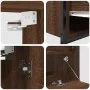 Set de muebles baño 2 pzas madera contrachapada marrón roble by , Bathroom furniture - Ref: Foro24-3328368, Price: 124,93 €, ...