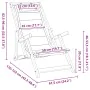 Silla de playa plegable con reposabrazos gris claro von , Gartenstühle - Ref: Foro24-4108068, Preis: 85,55 €, Rabatt: %