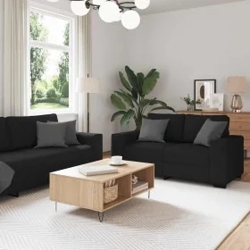 Conjunto de sofá de 3 piezas con cojines de tela negra von , Sofas - Ref: Foro24-3324651, Preis: 618,89 €, Rabatt: %