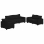 Conjunto de sofá de 3 piezas con cojines de tela negra by , Sofas - Ref: Foro24-3324651, Price: 618,89 €, Discount: %