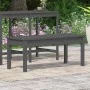 Banco de jardín madera maciza de pino gris 109x44x45 cm de vidaXL, Bancos de jardín - Ref: Foro24-824006, Precio: 67,75 €, De...