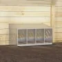 Nido para gallinas con 4 compartimentos plateado galvanizado by , Cages and habitats for small animals - Ref: Foro24-864344, ...