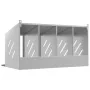Nido para gallinas con 4 compartimentos plateado galvanizado by , Cages and habitats for small animals - Ref: Foro24-864344, ...