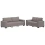 Juego de sofás con cojines 2 piezas tela gris taupe by , Sofas - Ref: Foro24-3324737, Price: 466,16 €, Discount: %
