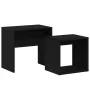 Mesas de centro 2 uds madera contrachapada roble negro by , Coffee table - Ref: Foro24-862016, Price: 45,77 €, Discount: %
