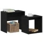 Mesas de centro 2 uds madera contrachapada roble negro by , Coffee table - Ref: Foro24-862016, Price: 45,77 €, Discount: %