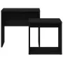 Mesas de centro 2 uds madera contrachapada roble negro by , Coffee table - Ref: Foro24-862016, Price: 45,77 €, Discount: %