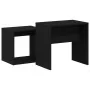 Mesas de centro 2 uds madera contrachapada roble negro by , Coffee table - Ref: Foro24-862016, Price: 45,77 €, Discount: %