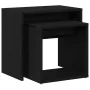 Mesas de centro 2 uds madera contrachapada roble negro by , Coffee table - Ref: Foro24-862016, Price: 45,77 €, Discount: %