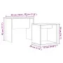Mesas de centro 2 uds madera contrachapada roble negro by , Coffee table - Ref: Foro24-862016, Price: 45,77 €, Discount: %