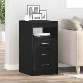 Cajonera de madera contrachapada roble negro 40x50x76 cm von , Schließfächer und Lagerschränke - Ref: Foro24-862009, Preis: 8...