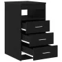 Cajonera de madera contrachapada roble negro 40x50x76 cm von , Schließfächer und Lagerschränke - Ref: Foro24-862009, Preis: 8...