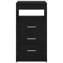 Cajonera de madera contrachapada roble negro 40x50x76 cm von , Schließfächer und Lagerschränke - Ref: Foro24-862009, Preis: 8...