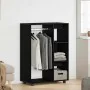 Armario de madera de roble negro 80x40x110 cm by , Wardrobes - Ref: Foro24-862068, Price: 89,18 €, Discount: %