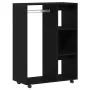 Armario de madera de roble negro 80x40x110 cm by , Wardrobes - Ref: Foro24-862068, Price: 89,18 €, Discount: %
