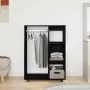 Armario de madera de roble negro 80x40x110 cm by , Wardrobes - Ref: Foro24-862068, Price: 89,18 €, Discount: %