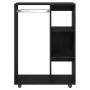 Armario de madera de roble negro 80x40x110 cm by , Wardrobes - Ref: Foro24-862068, Price: 89,18 €, Discount: %