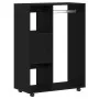Armario de madera de roble negro 80x40x110 cm by , Wardrobes - Ref: Foro24-862068, Price: 89,18 €, Discount: %