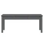 Banco de jardín madera maciza de pino gris 109x44x45 cm de vidaXL, Bancos de jardín - Ref: Foro24-824006, Precio: 67,75 €, De...