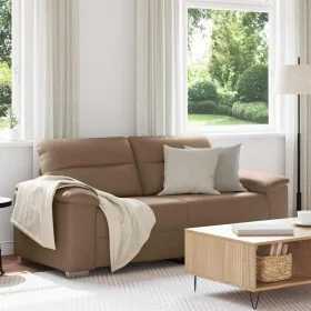 Sofá de 2 plazas de cuero sintético color capuchino 140 cm by , Sofas - Ref: Foro24-4105342, Price: 232,61 €, Discount: %