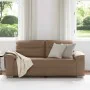 Sofá de 2 plazas de cuero sintético color capuchino 140 cm by , Sofas - Ref: Foro24-4105342, Price: 232,61 €, Discount: %