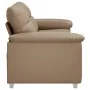Sofá de 2 plazas de cuero sintético color capuchino 140 cm by , Sofas - Ref: Foro24-4105342, Price: 232,61 €, Discount: %