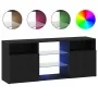 Mueble de TV con luces LED roble negro 120x30x50 cm von , TV-Möbel - Ref: Foro24-862035, Preis: 94,91 €, Rabatt: %