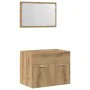 Juego de muebles baño 2 piezas madera ingeniería roble artisan by , Bathroom furniture - Ref: Foro24-862040, Price: 69,38 €, ...