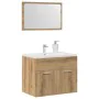 Juego de muebles baño 2 piezas madera ingeniería roble artisan by , Bathroom furniture - Ref: Foro24-862040, Price: 69,38 €, ...