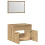 Juego de muebles baño 2 piezas madera ingeniería roble artisan by , Bathroom furniture - Ref: Foro24-862040, Price: 69,38 €, ...